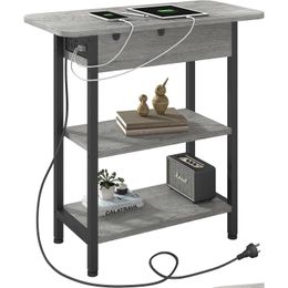 Living Room Furniture End Table With Charging Station Top Side Usb Ports And Outlets Drop Delivery Home Garden Ot5Vg