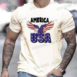 Men's T-Shirts Mens T-Shirts T-shirt U.S. Pencil Mens T-shirt Short-time sleeves Short-time sleeves of T-shirt 3D animal type T-summer shirt Mens clothes T240325
