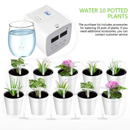 Timers Intelligent Automatic Watering Device Timed Waterer Garden Terrace Drip Irrigation System for 10 Potted Plant Flower