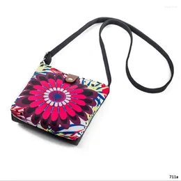 Shoulder Bags M432 Individual Canvas National Style Mobile Phone Bag Flower Oblique Cross