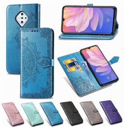 Antidirst Cases for Vivo S1Pro PU Leather Cover Antiskid with Wallet Card Slots Cash Holder Hand Strap ModelS1PRO6000517