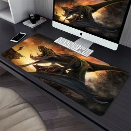 Pads Anime Dinosaur Large Gaming Mouse Pad Computer Mousepad Gamer Laptop Mouse Mat Office Mausepad XXL Carpet Keyboard Mat Desk Pad