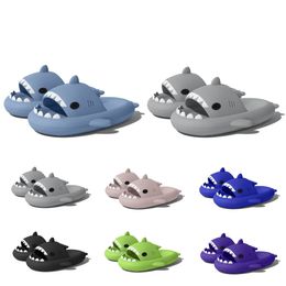 style18 Slipper Shark slippers men's summer indoor living Home thick bottom non-slip couple slippers antibacterial and antibacterial