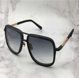 Vintage Square Sunglasses 2030 Matte Black Gold Grey Sun Glasses Men SUnglasses shades new with box1440145