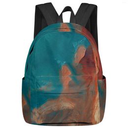 Backpack Abstract Texture Cracks Brown Fashion Women Girl Travel Book Bags Laptop Backpacks Rucksack Schoolbag