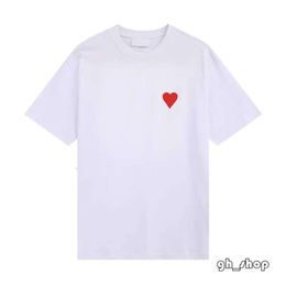 2024 Summer Mens Women Designer Of Luxury T Shirt Amis Fashion Mens Casual Tshirt Man Clothing Amis Loose Sport Shirt 6525