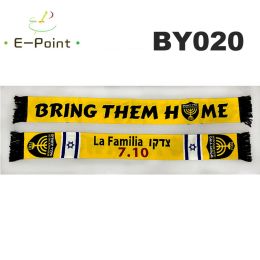 Accessories 145*18 cm Size Jerusalem FC Bring Them Home Scarf for Fans Doublefaced Knitted BY020