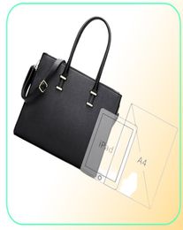 Women Briefcases Business Bags ice Portfolio Large Capacity Handbag Cross Pattern Leather Laptop Bag Tote4339642
