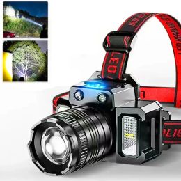 Sensor Headlamp Camping Search Light Head Flashlight Rechargeable Powerful Head Lamp Front Lanterns Headlights 5 Styles