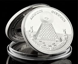 Freemason Souvenir Coins Collectibles Replica Metal Craft US Ma Silver PLated Coin Collectible Lot1296776