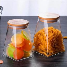 Storage Bottles Kitchen Box Food Heat Resistant Glass Can Snack Dry Fruit Tea High Borosilicate