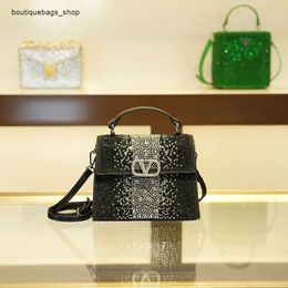 Diagonal Bag Designer Brand Handbag Inlaid Womens New Trend Fashion Small Square Celebrity Same Style Single Shoulder Crossbody