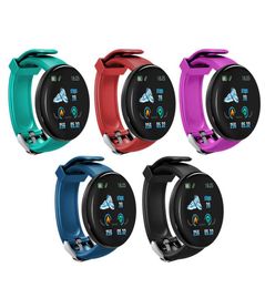 D18 Smart Watch Bracelet Waterproof Heart Rate Blood Pressure Colour Screen Sport Tracker Smart WristBand Smartband Pedometer for I1990729