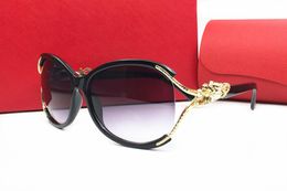 Vintage Sunglasses For Women 18 K Gold Plated Metal Frame Glasses Hollow Lenses Fashion Designer Sunglasses with Sunglasses Box4431684