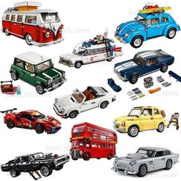 Blocks MOC Ford Mustangs Sports Racing Car Model Building Blocks Compatible 10265 21047 Bricks DIY Toys For Boys birthday Gifts 1471PCS T240325