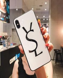 Y Letter Cell Phone Cases For Iphone 11 12 13 Pro 13Promax Designers Glass Case Leather Shockproof Cover Phonecase ForX Xs Xr Xsma4336444