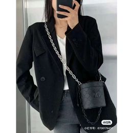 Korean perfume Bag Women MLB New Fashion One Shoulder Oblique Straddle Bag Versatile Fashion Dark Wrist Bag Mini Bucket Bag