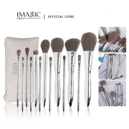 IMAGIC 13 Pcs/Set Professional Brushes Set Blush Eyeshadow Concealer Lip Eye Beauty Tool 240323