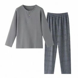 print Letter Nightwear Fi Male Home Plaid 4XL Lounge Yards Men Sleepwear Pants Big Pure for Wear Cott Autumn Pyjamas Sets B1qX#