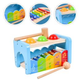 Hammer Educational Toys Musical Percussion Xylophone Toddlers Wooden Ball Drop 13 Kids Montessori Hammering Pounding