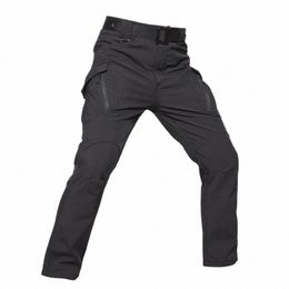 men's IX9 Softshell Thick Fleece Pants Winter Military Tactical Pants Hunt Fleece Cargo Pants Male Waterproof Combat Trousers a2Wz#