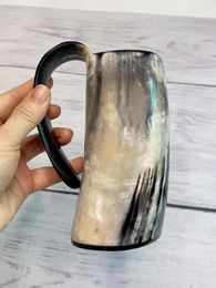 Mugs L 700 Ml Drinkware Ox Horn Cup Beer Cow Water Mug Wine Coffee Cups Gifts Bull Handicrafts