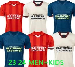 Eindhoven Away Soccer Jerseys kids men kits 2023 2024 Hazard FABIO Silva Home men kids it football shirts kids set TOP adult kits XAVI 10 JJ 3.26