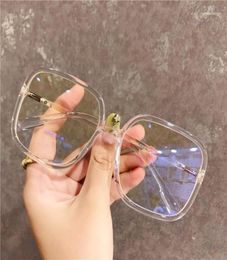 Fashion Classic Net Celebrity Street Shooting Antiblue Big Frame Glasses Female Trend Star Same Style Plain Mirror12949506