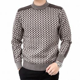 dimusi Autumn Winter Mens Sweater Casual Thick Warm Cmere Turtleneck Pullover Men Slim Fit Classic Sweaters Knitwear Clothing H4wb#