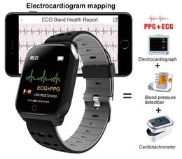 Men Women Electrocardiogram Smart Watch ECG PPG Fitness Bracelet Blood Pressure Heart Rate Sleep Monitor Sport Clock Health Wristw1793872
