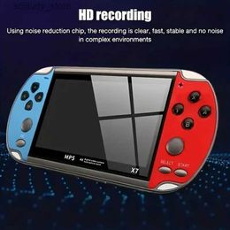 Portable Game Players X7 retro handheld game player with built-in classic games portable game console audio and video game console AV output Q240326