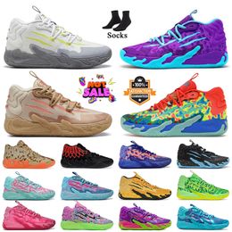 Top Quality Fashion Lamelo Ball Shoes MB.03 01 of One Rick and Morty Porsche LaFrance Forever Rare GutterMelo Basketball Shoe Pink Chino Hills Toxic Trainers Sneakers