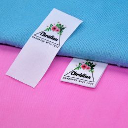 accessories Custom Sewing labels / Brand labels, Custom Clothing Tags, Cotton Ribbon label, Handmade label (FR112)