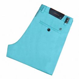 2024 nuovi pantaloni casual da uomo primavera estate Busin Fi comodi pantaloni stretch Cott Jeans dritti classici multicolor 01BX #