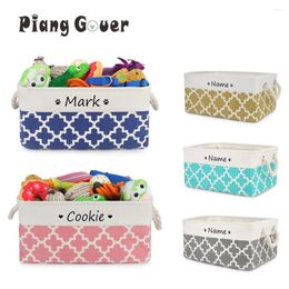 Dog Apparel Customised Name Storage Basket For Cat Toys Accessories Print Logo Personalised Custom Nameplate Box