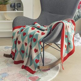 Nordic Style Living Room Minimalist Throw Blanket Office Lunch Break Air Conditioning Knitted Towels Bedroom 240325