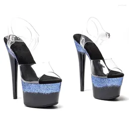 Dance Shoes Wome Fashion 17CM/7inches PVC Upper Platform Sexy High Heels Sandals Pole 108