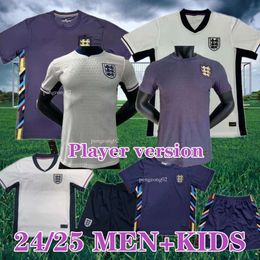 2024 England Soccer Jerseys SAKA RASHFORD KANE FODEN STERLING 22 23 24 GREALISH MOUNT BELLINGHAM TRIPPTIER Men Kids Kit Set Football Shirt Fans Player Version 34 97