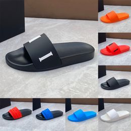 Luxus-Designer-Sandalen für Herren und Damen, Hausschuhe, Pool-Slides, Bandana-Kette, Rot, Schwarz, Gummi-Slipper, Mode, Sommer, flache Slide-Marken, Sliders, Sandale, Größe 38–45