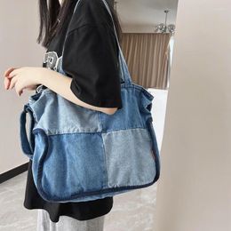 Shoulder Bags Denim Women Casual Bag Large Capacity Female Crossbody 2024 Ladies Canvas School Pouch Shopping For Girls