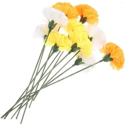 Decorative Flowers Artificial Marigold With Stems Imitation Wedding Home Decoration Garland Household Faux