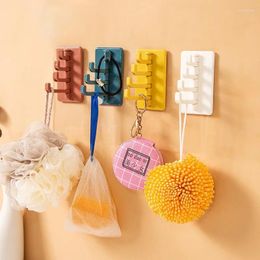 Hooks Rotating Adhesive Hook Creative Nordic Bathroom Kitchen Wall Hole-Free Hanger Key Bag Home Accessories