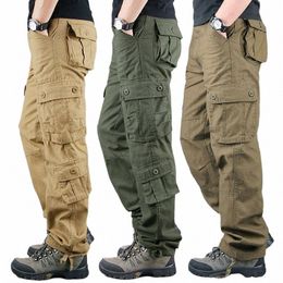 Pantaloni cargo tattici da 8 tasche Pantaloni larghi da uomo Pantaloni da jogging Pantaloni militari di grandi dimensioni per uomo Tuta da lavoro all'aperto