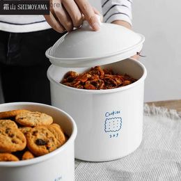 Food Jars Canisters SHIMOYAMA Kitchen Food Jar with Lid Sealed Snack Cookie Biscuit Candy Jar Storae Container 2.8L Tea Coffee Beans Tank OranizerL24326