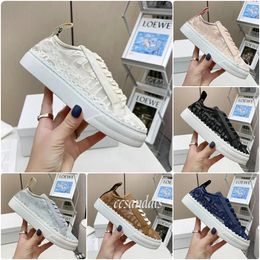 Sneaker designer Laurens Canvas Scarpe perforate in pizzo perforato Sneakers bassi top sneaker casual da donna estate allenatore traspirante piattaforma