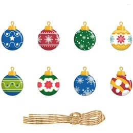 Christmas Decorations Durable Holiday Ornaments Ball Pendants With Cartoon Prints Festive Diy For