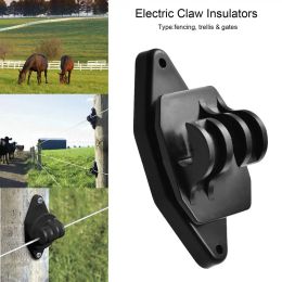 Gates 25Packs Electric Fence Post Insulator Nail on Insulator for Hi Tensile Electric Fence Accessories Hemispherical Insulator