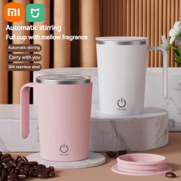 Tools Xiaomi Mijia New Blenders Automatic Stirring Cup Rechargeable Portable Electric Magnetic Rotary Stainless Steels Coffee Cups