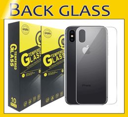 Antishatter Back Tempered Glass Back Screen Protector For iPhone 13 12 Mini 11 Pro X Xr Xs Max 8 7 6S Plus 25D Film With Retail 7944785