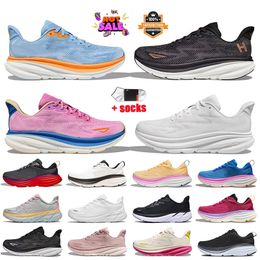 OG Original Designer Clifton 9 Bondi 8 Running Shoes Women Mens Triple White Black Red Pink Free People Athletic Mesh Trainers Cloud Jogging Walking Runners Sneakers